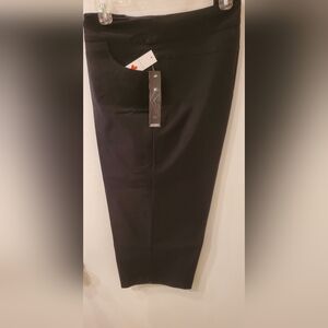 Tribal Classic Black Plus 20W Capri Pants NEW